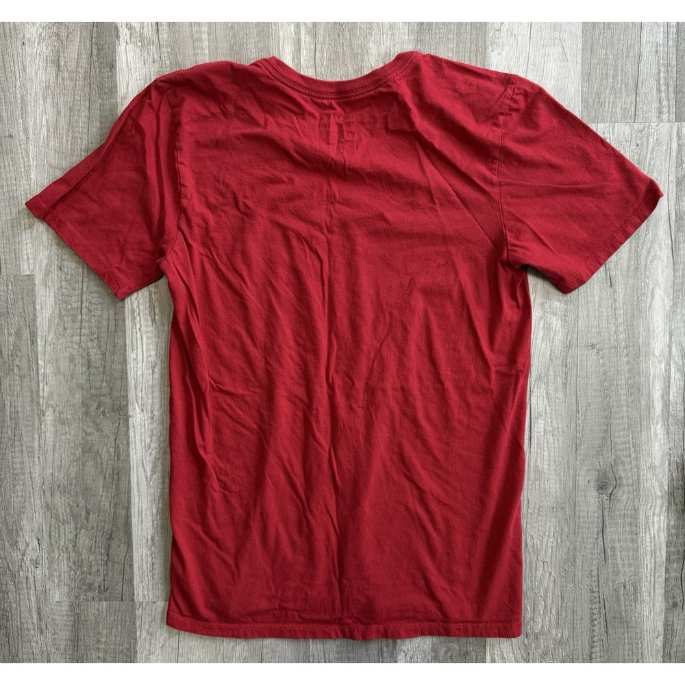 Nike The Nike Tee Youth Red Solid Crew‎ Neck Short Sleeve Logo T-Shirt Size Smal - Picture 8 of 9